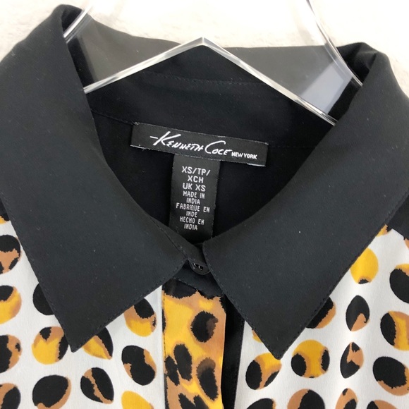 Kenneth Cole | High Low Sleeveless Leopard Top XS - Picture 2 of 5